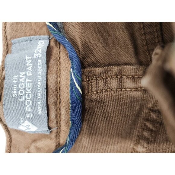 Member's Mark Men's Logan Brown Slim Fit 5-Pocket Pants  32 X 28 - Picture 5 of 8